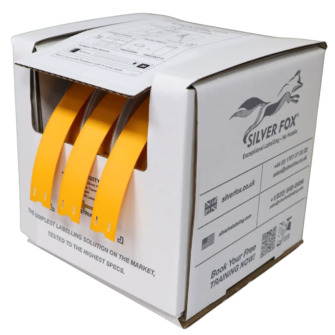 Etiquetas para cables de conexión LSZH, estables a los rayos UV, Fox-Flo®