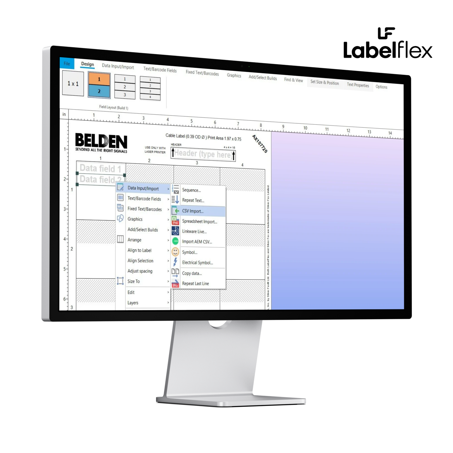 Logiciel d'étiquetage de câbles LabelFlex® pour Belden