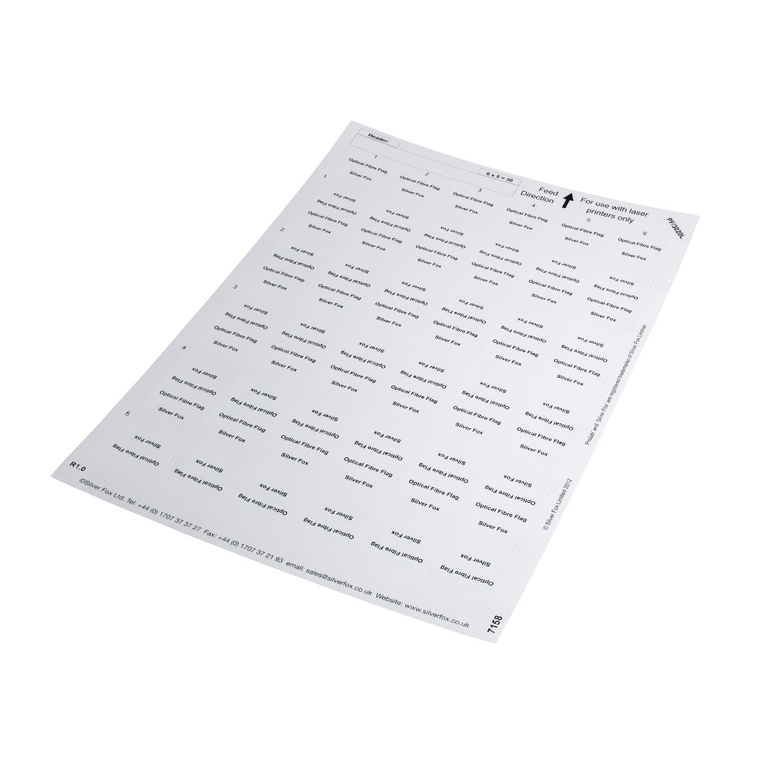 Prolab® Laser Fiber Optic Flag labels