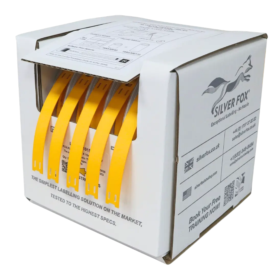 Etiquetas para cables de conexión LSZH, estables a los rayos UV, Fox-Flo®