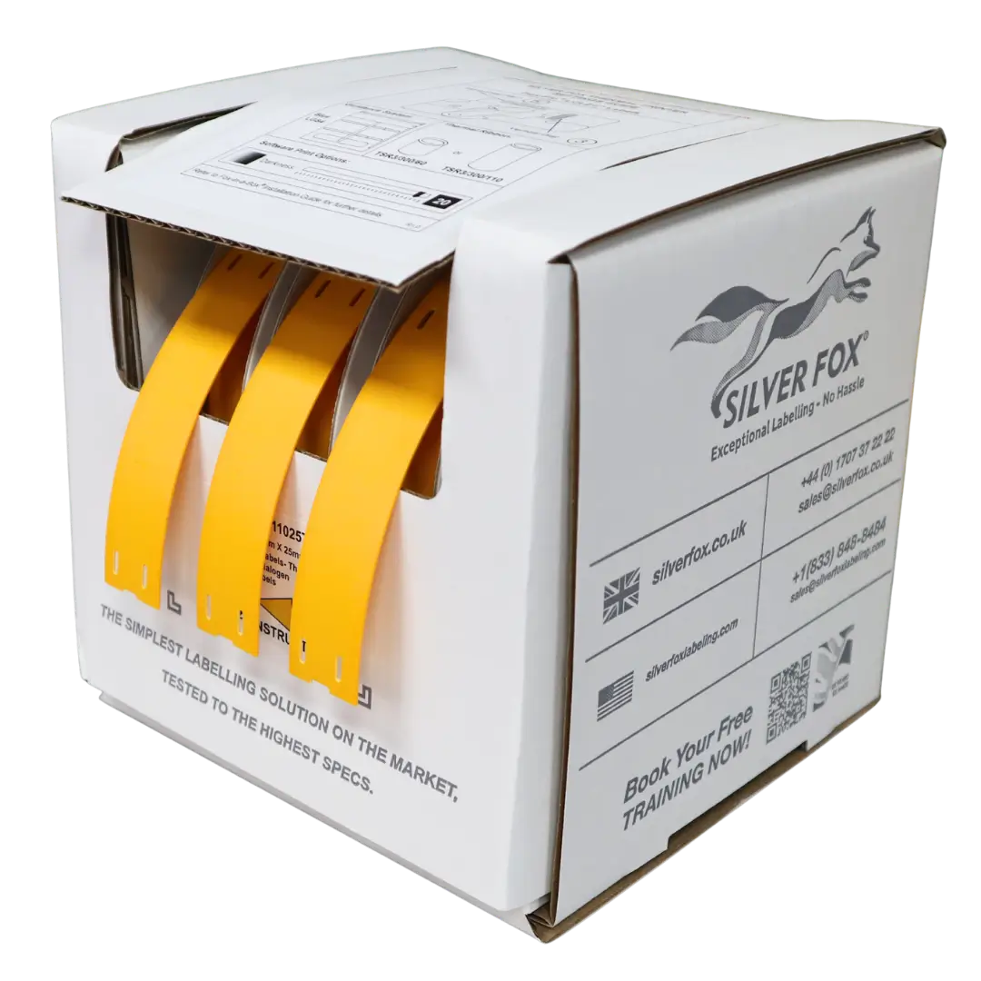 Etiquetas para cables de conexión LSZH, estables a los rayos UV, Fox-Flo®