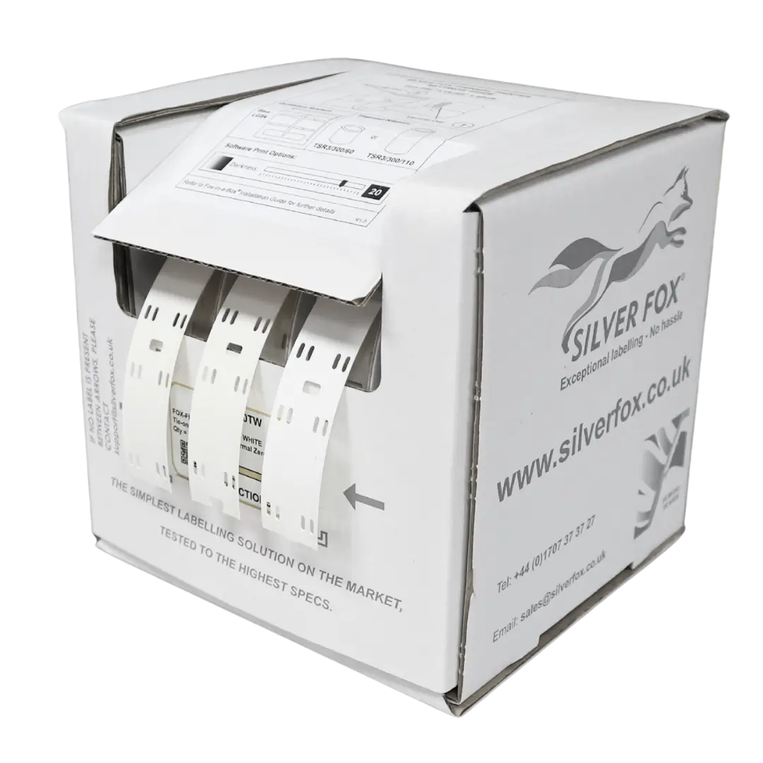 Etiquetas para cables de conexión LSZH, estables a los rayos UV, Fox-Flo®