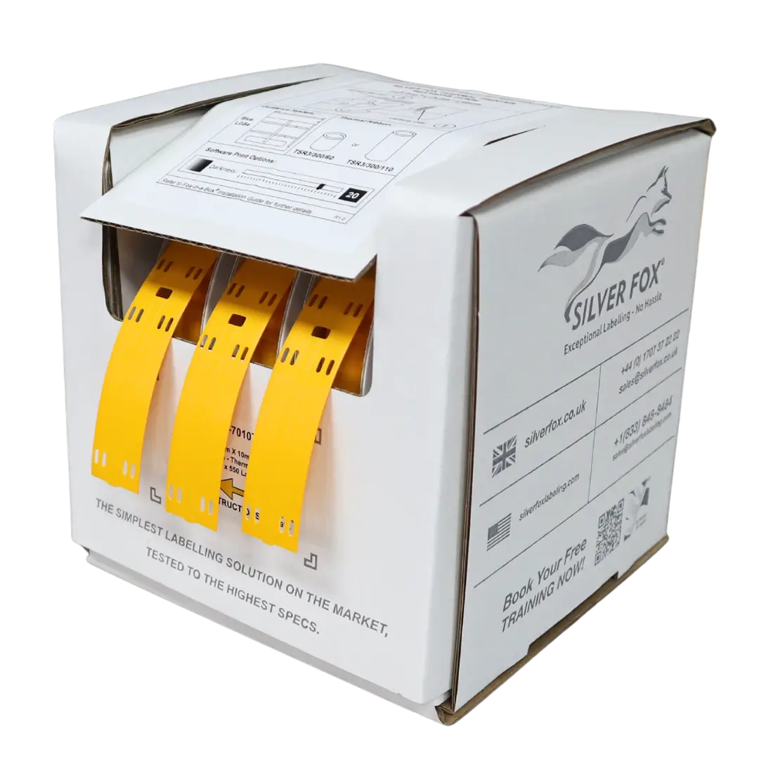 Etiquetas para cables de conexión LSZH, estables a los rayos UV, Fox-Flo®