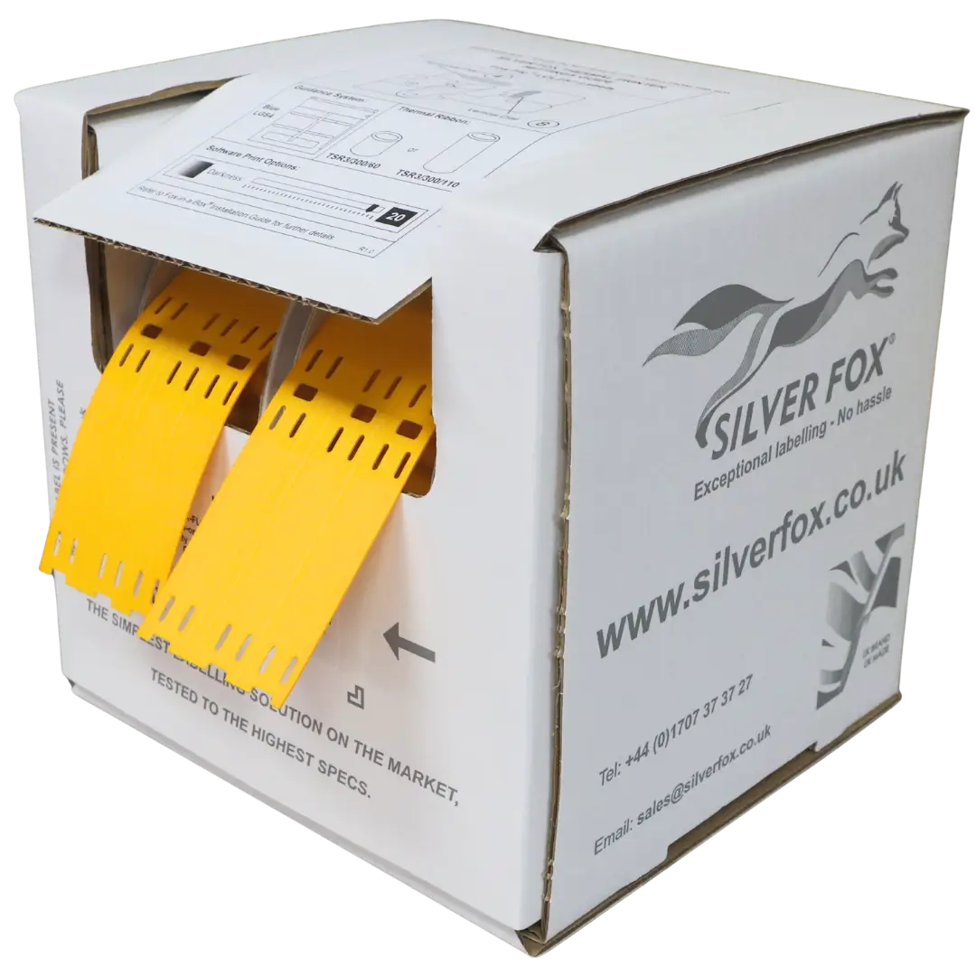 Etiquetas para cables de conexión LSZH, estables a los rayos UV, Fox-Flo®