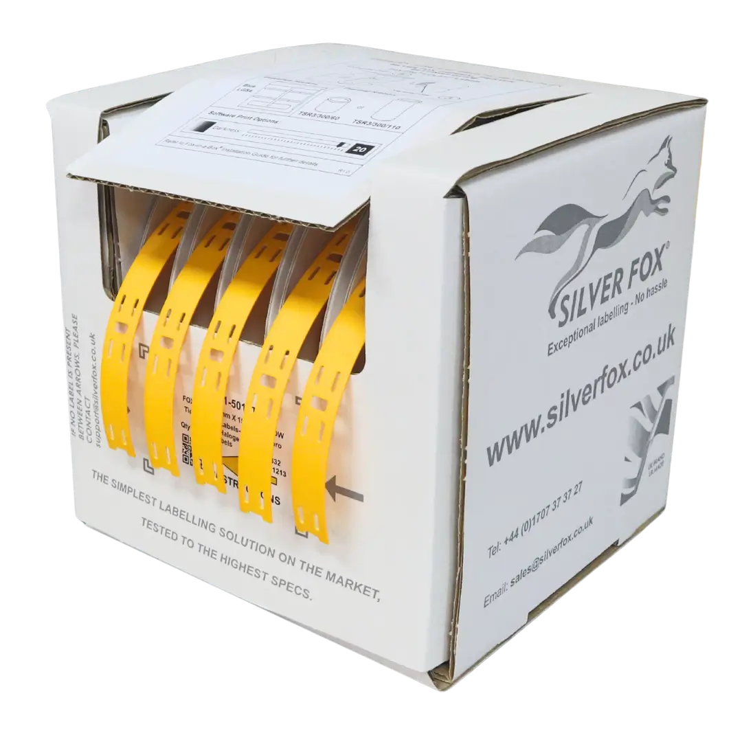 Etiquetas para cables de conexión LSZH, estables a los rayos UV, Fox-Flo®