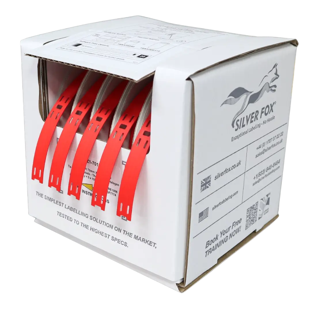 Etiquetas para cables de conexión LSZH, estables a los rayos UV, Fox-Flo®