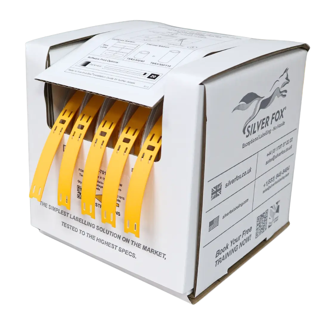 Etiquetas para cables de conexión LSZH, estables a los rayos UV, Fox-Flo®