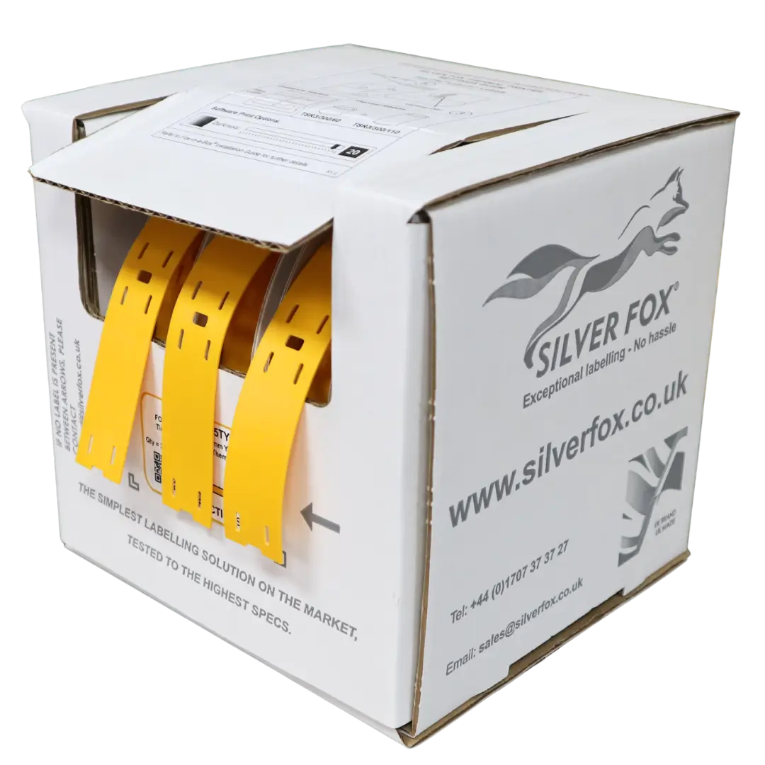 Etiquetas para cables de conexión LSZH, estables a los rayos UV, Fox-Flo®