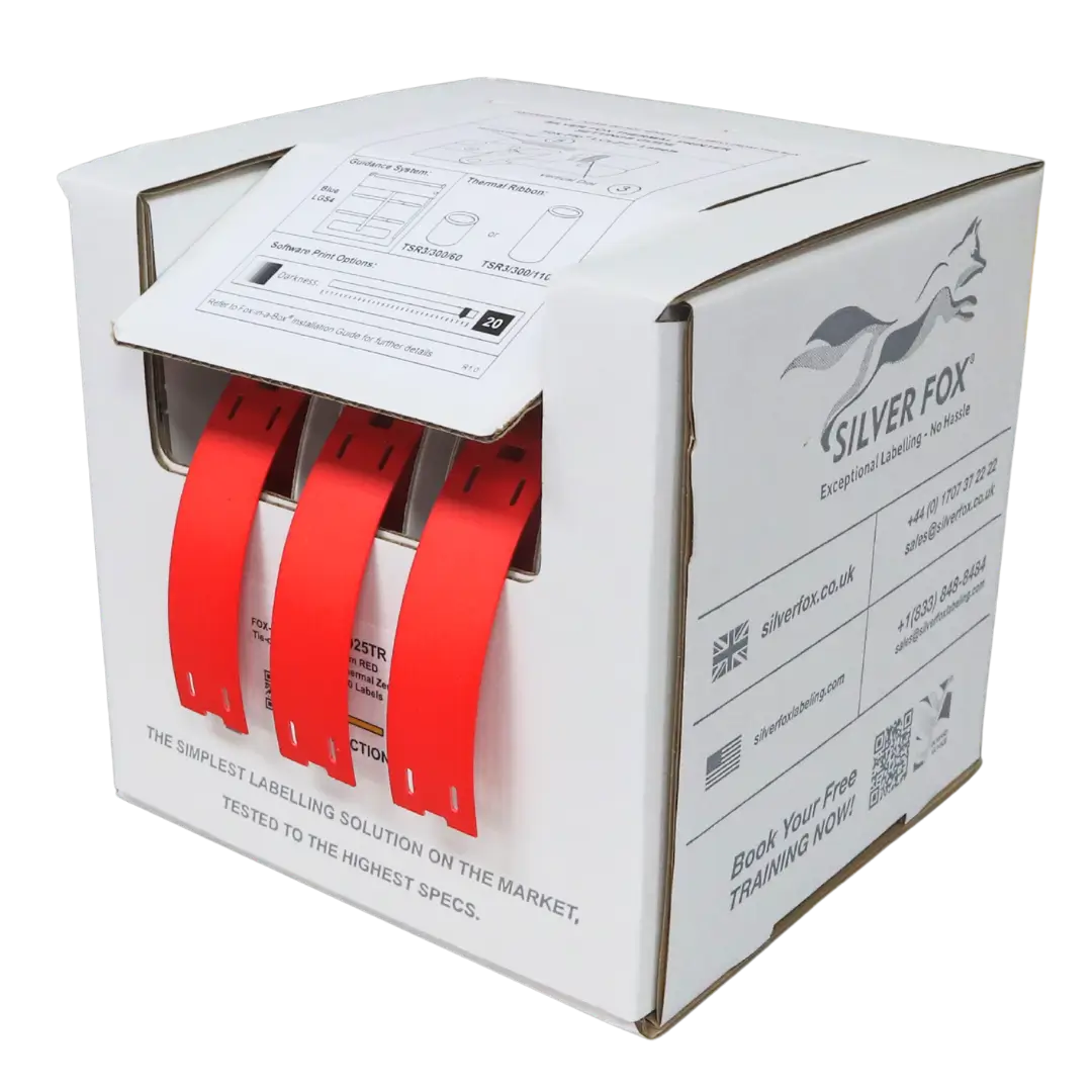 Etiquetas para cables de conexión LSZH, estables a los rayos UV, Fox-Flo®