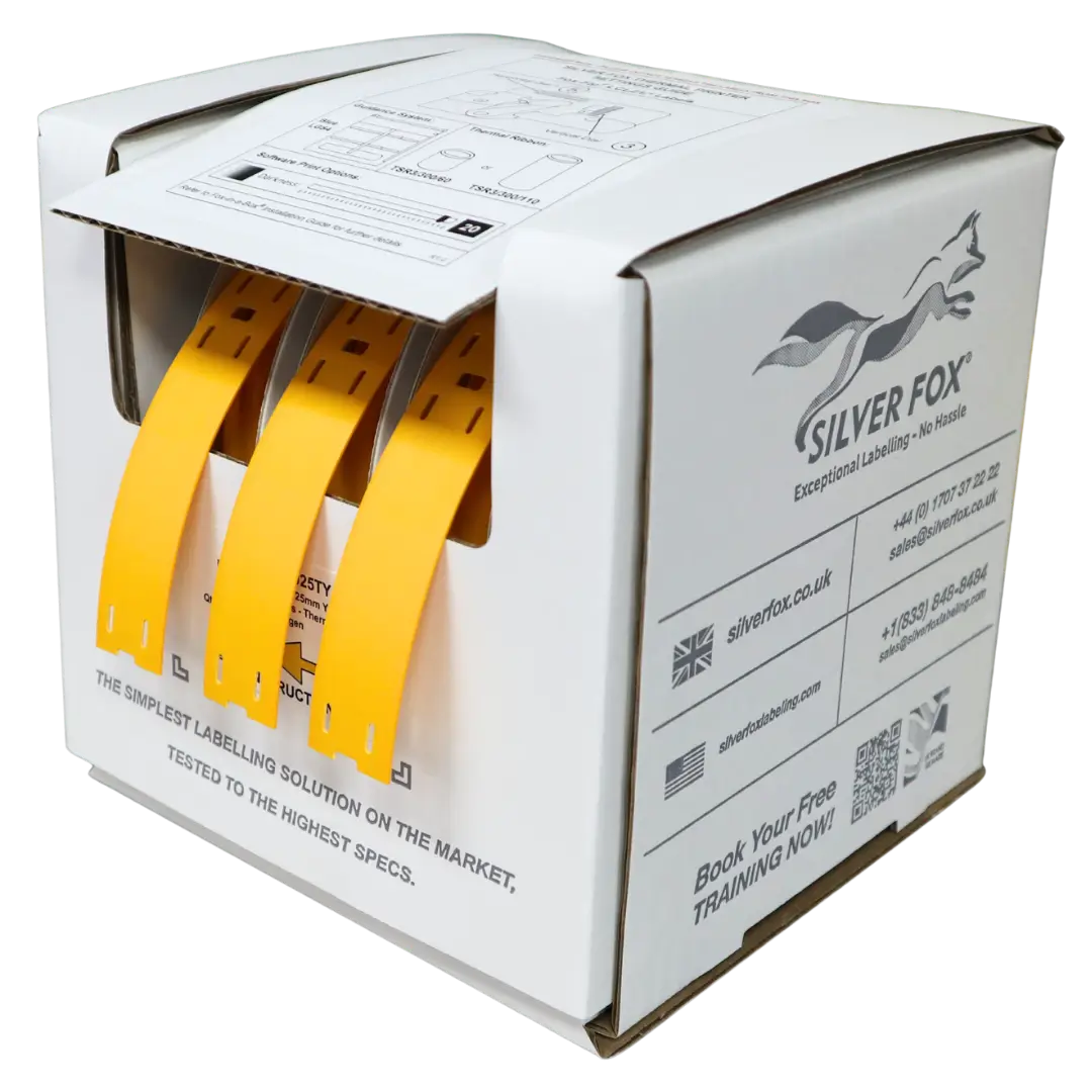 Etiquetas para cables de conexión LSZH, estables a los rayos UV, Fox-Flo®