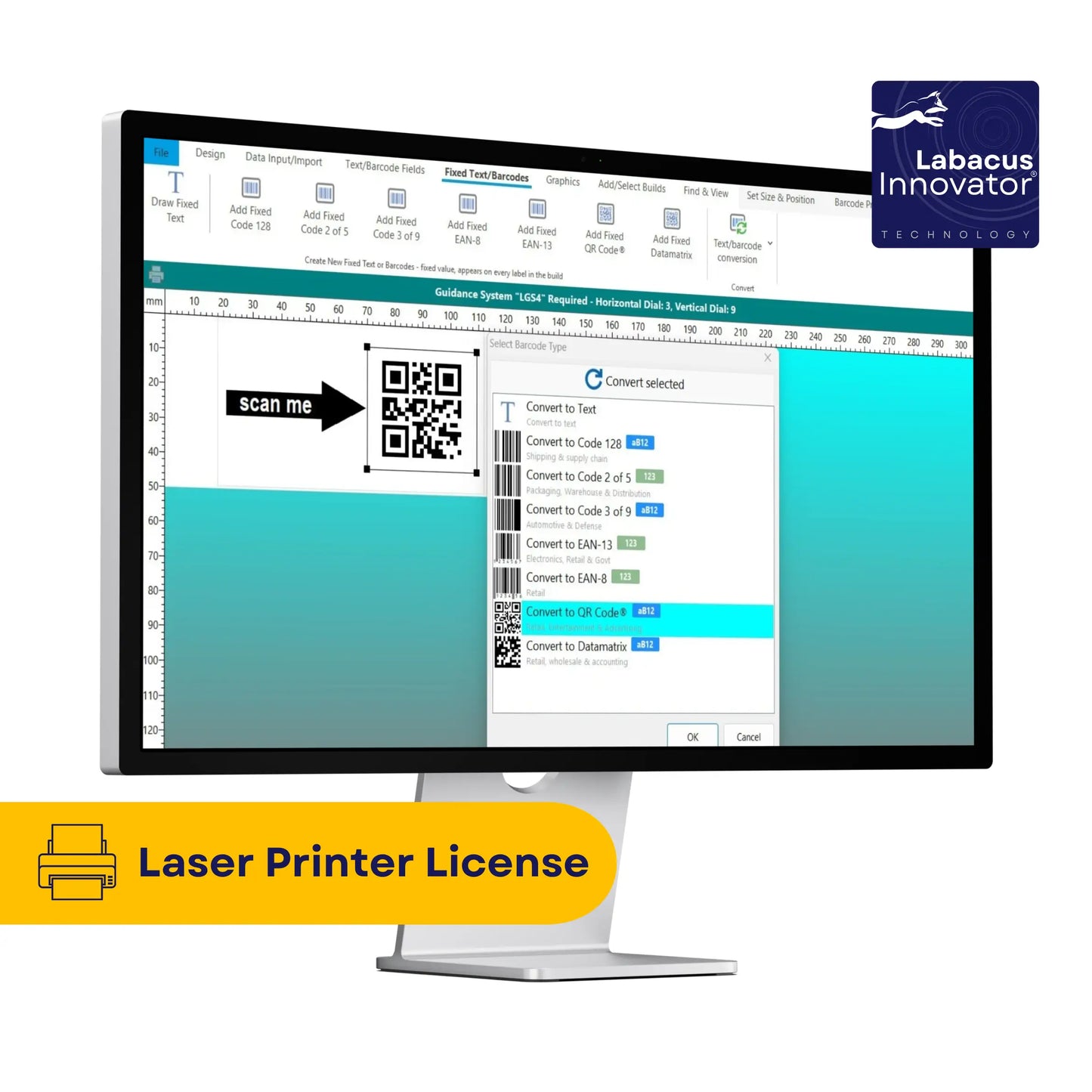 Labacus Innovator® Laser Printer Cable Labeling Software